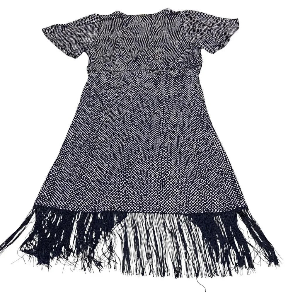 Michael Kors Sheath Dress Womens Medium Navy White MSRP:$135 - Picture 3 of 16